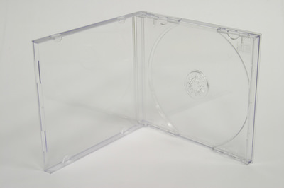 CD-Box mit transparentem Tray